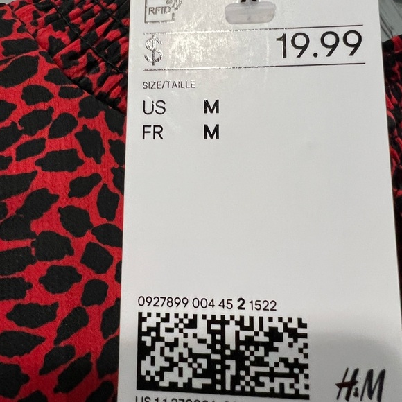 H&M Red/Black Polka Dot Turtleneck - Picture 5 of 5